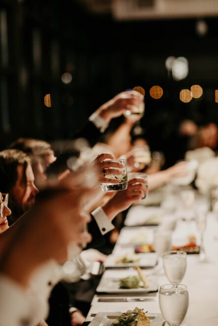 Wedding Guests Cheers During Reception {{brizy_dc_image_alt imageSrc=