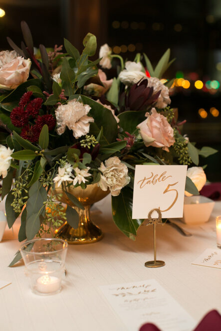 Winter Wedding Centerpiece