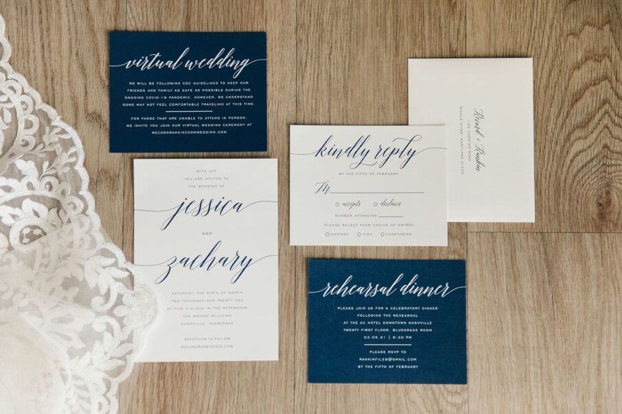 Jessica and Zach's Invitation Suit